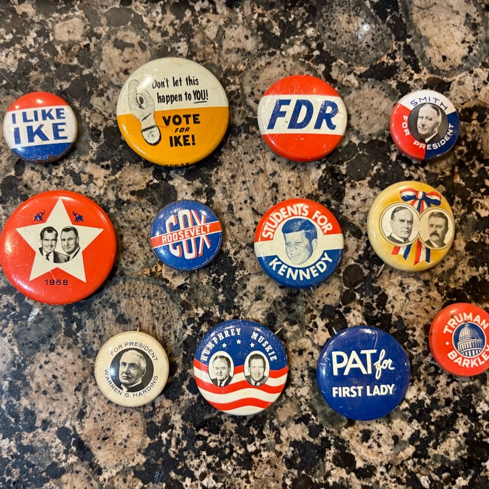 Political Campaign Button Set